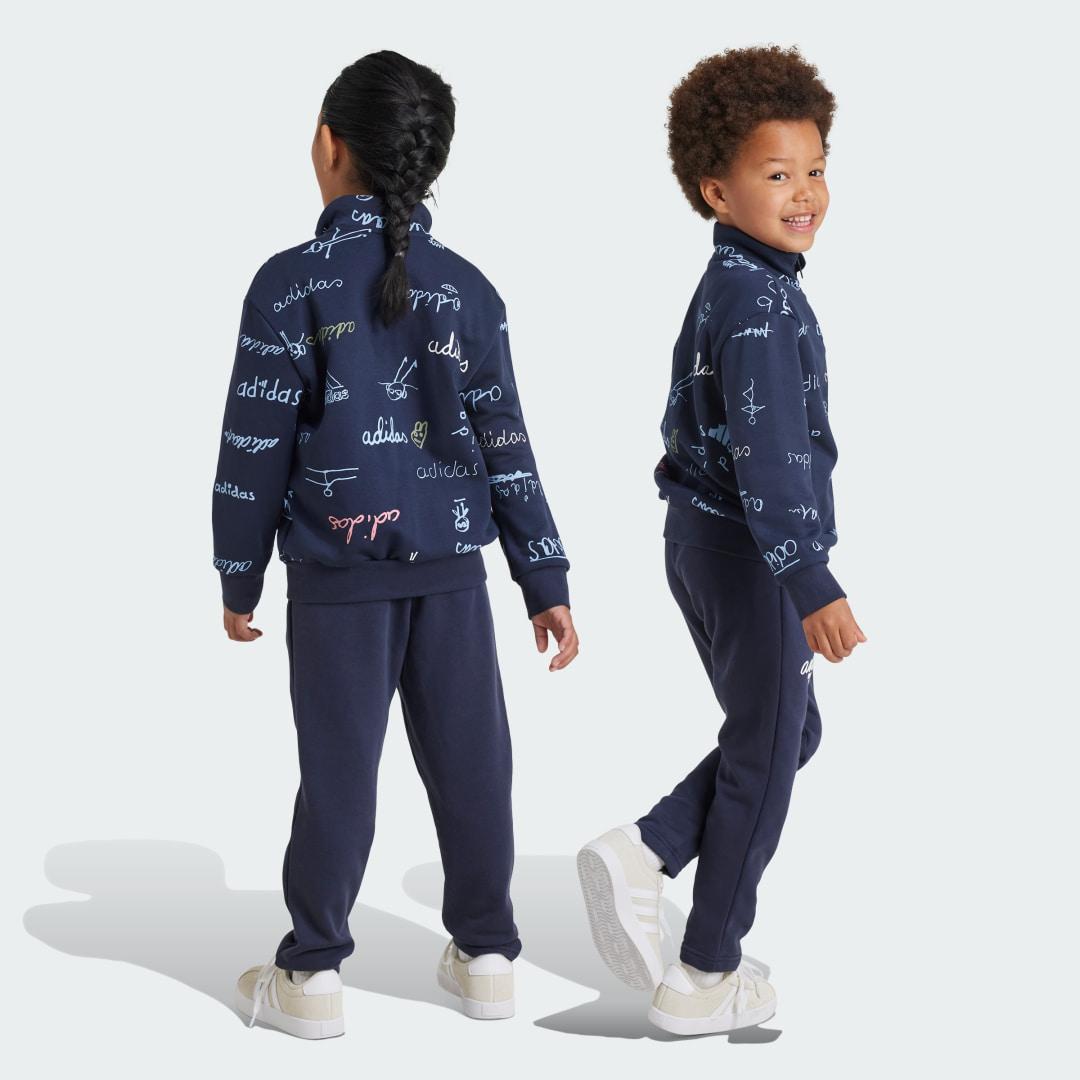 ⁦חליפת ילדים אדידס Brand Love⁩ – תמונה ⁦2⁩