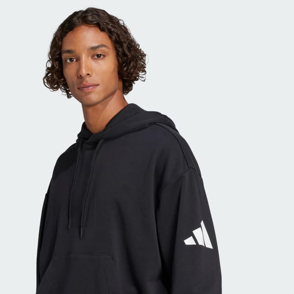 ⁦קפוצ׳ון אדידס French Terry Essentials Loose⁩ – תמונה ⁦2⁩