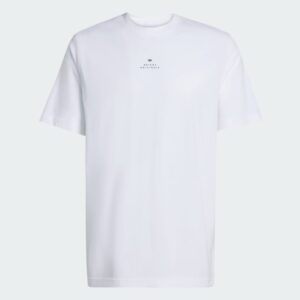 micro logo tee white
