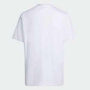 micro logo tee white