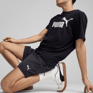 ess puma logo woven shorts 5